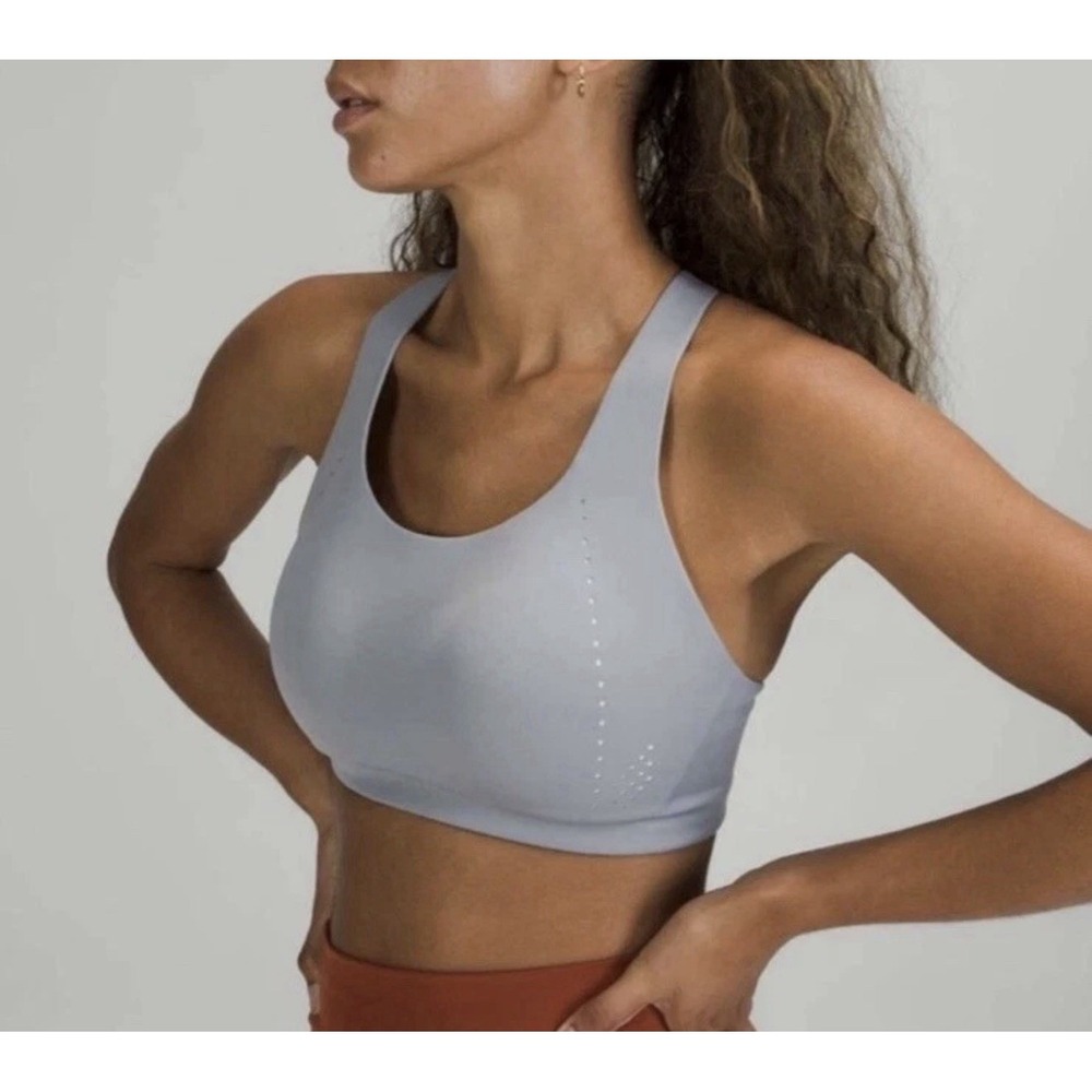 Lululemon AirSupport Bra Sports High Support Cups Gray Rhino Charcoal 40D NWT